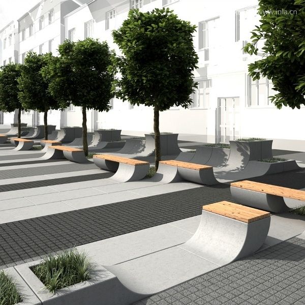 創(chuàng)意座椅樹(shù)池設(shè)計(jì)意向圖 景觀前線 訪問(wèn)www.inla.cn下載高清